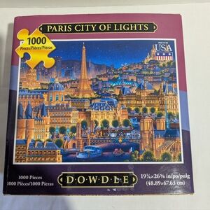 Dowdle Paris City Of Lights 1000 Piece Jigsaw Puzzle Complete